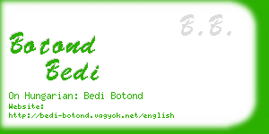 botond bedi business card